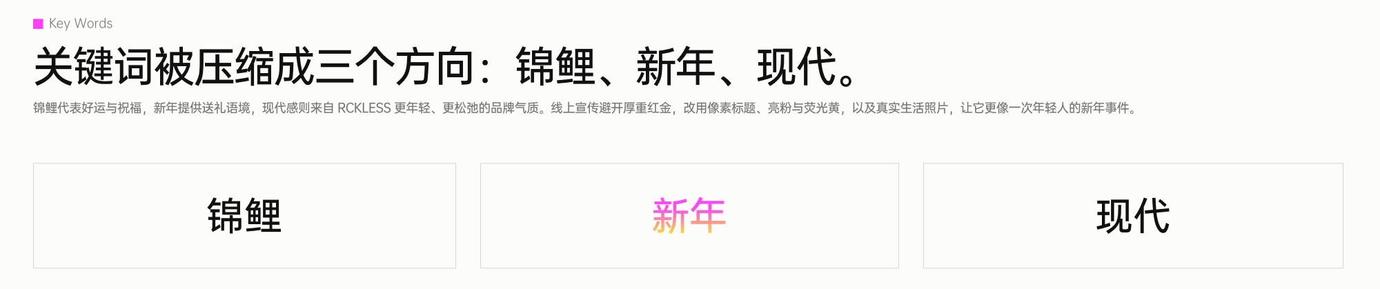 品牌关键词