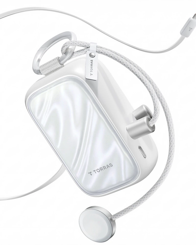 TORRAS PearlGO 白色移动电源主图局部